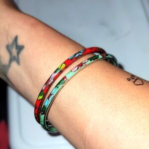 Vintage Cloisonne Bangle Bracelet